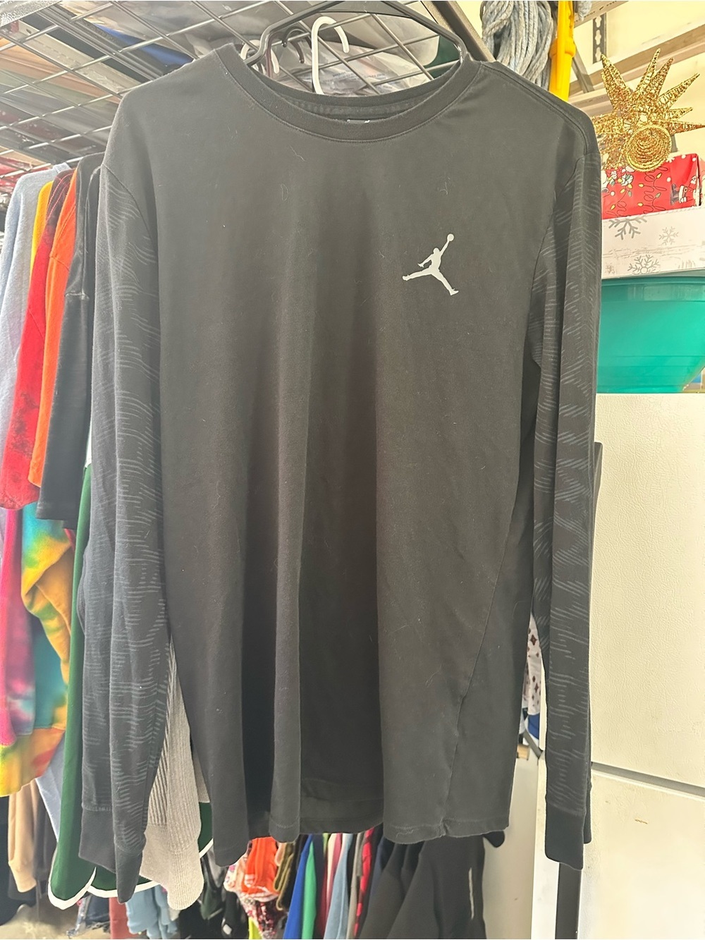 Jordan Dri-FIT Long Sleeve Shirt Black